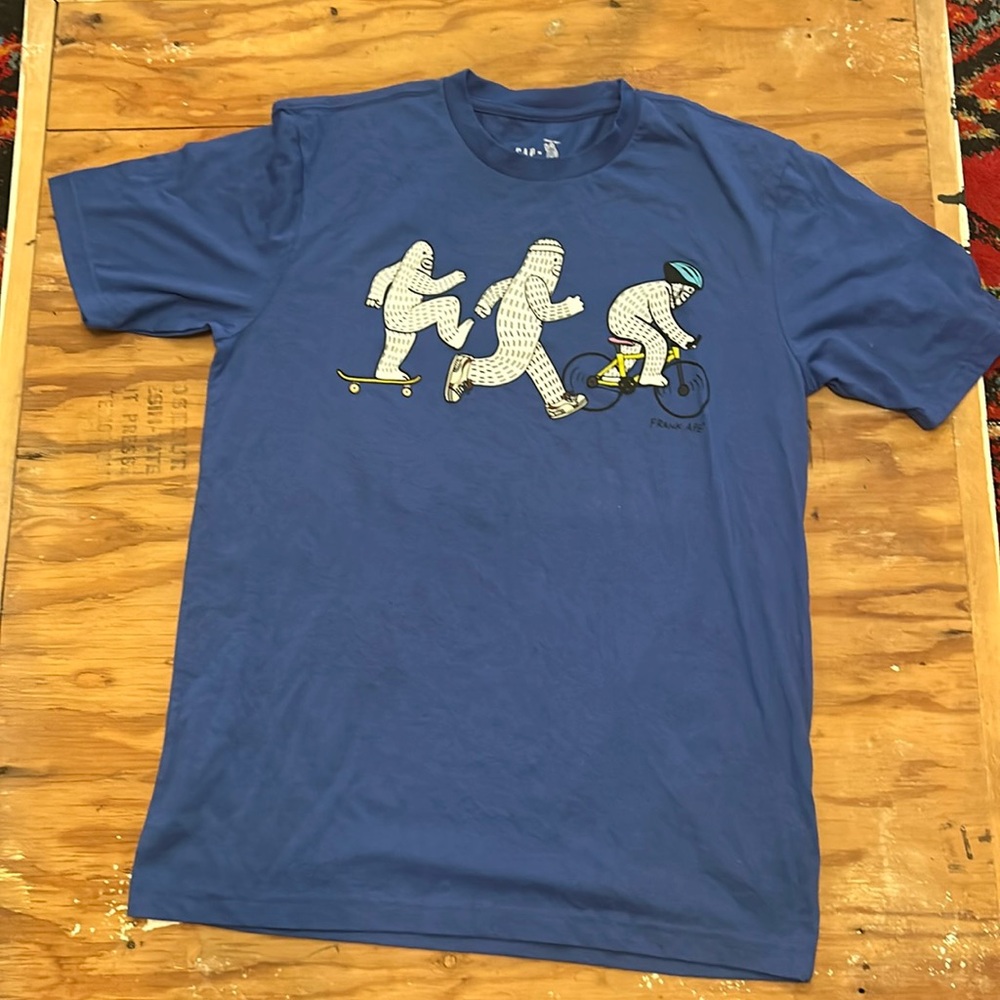 Frank Ape GAP Medium Tall Blue t-shirt